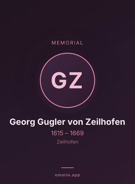 Memorial portrait of Georg Gugler von Zeilhofen