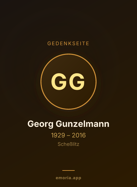 Gedenkportrait von Georg Gunzelmann