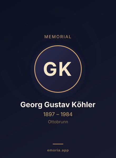 Memorial portrait of Georg Gustav Köhler