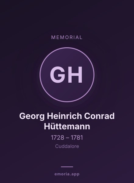 Memorial portrait of Georg Heinrich Conrad Hüttemann