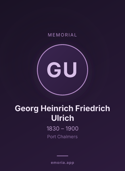 Memorial portrait of Georg Heinrich Friedrich Ulrich