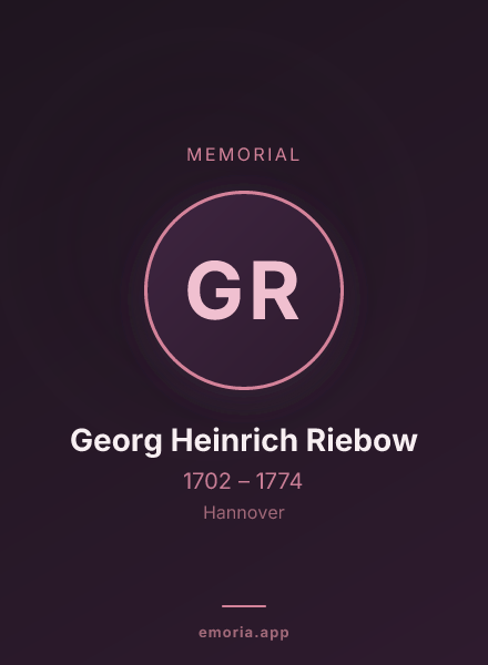 Memorial portrait of Georg Heinrich Riebow