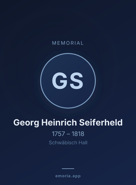 Memorial portrait of Georg Heinrich Seiferheld