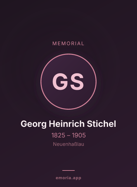 Memorial portrait of Georg Heinrich Stichel