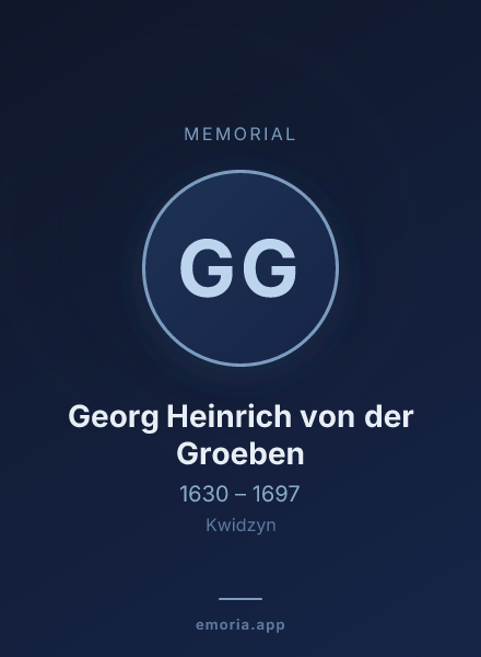 Memorial portrait of Georg Heinrich von der Groeben