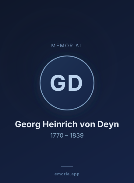 Memorial portrait of Georg Heinrich von Deyn