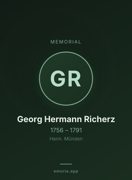Memorial portrait of Georg Hermann Richerz