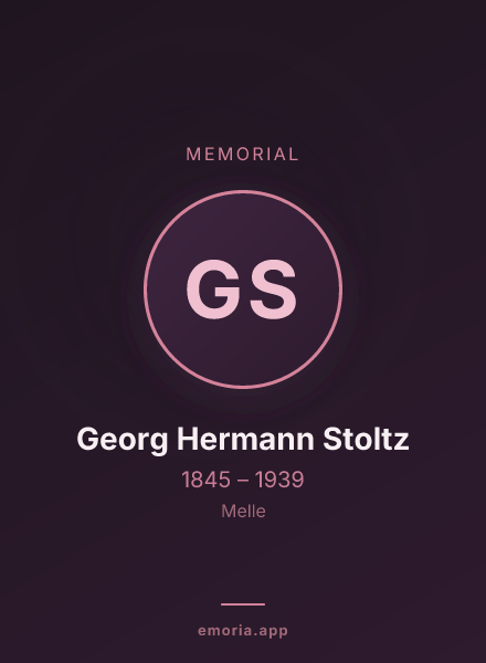 Memorial portrait of Georg Hermann Stoltz