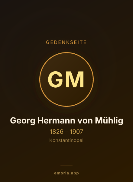 Gedenkportrait von Georg Hermann von Mühlig