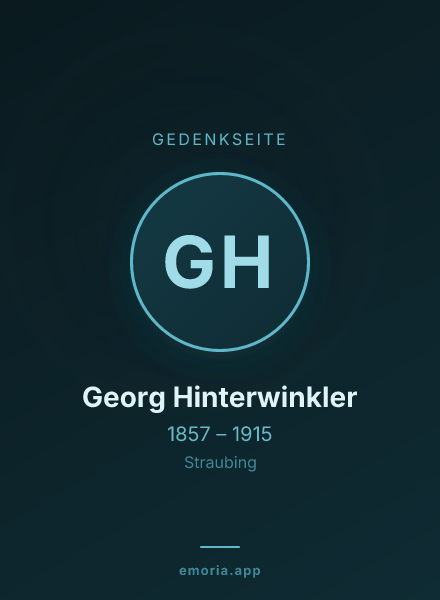 Gedenkportrait von Georg Hinterwinkler