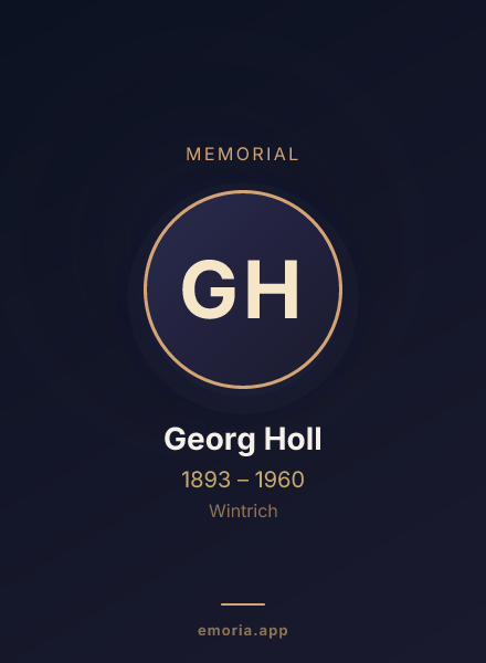 Memorial portrait of Georg Holl