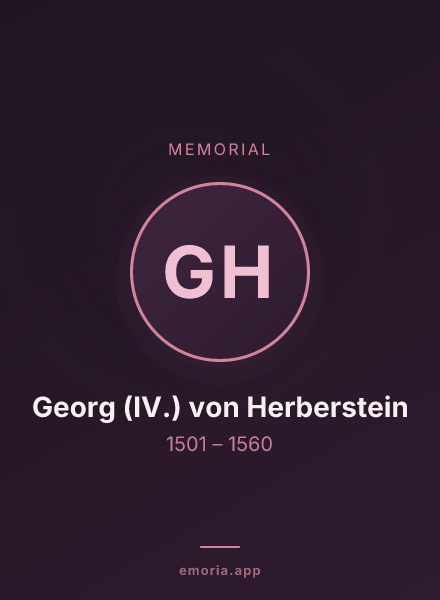 Memorial portrait of Georg (IV.) von Herberstein