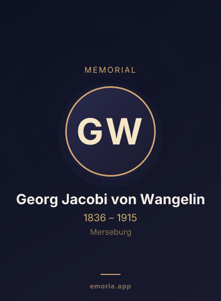Memorial portrait of Georg Jacobi von Wangelin