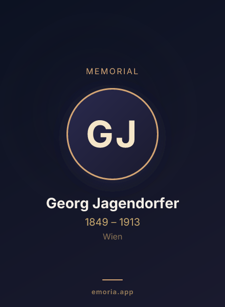 Memorial portrait of Georg Jagendorfer