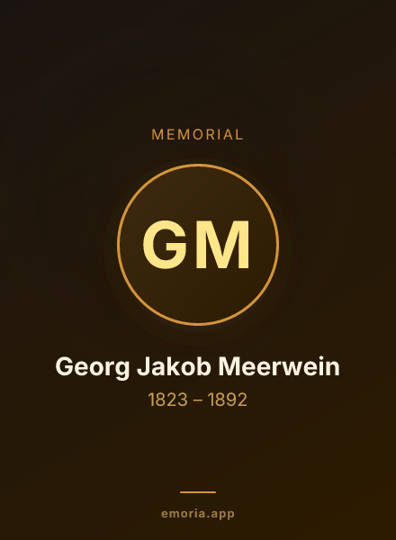 Memorial portrait of Georg Jakob Meerwein