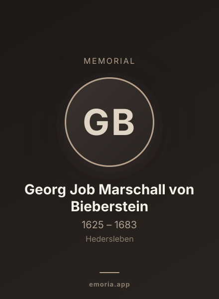 Memorial portrait of Georg Job Marschall von Bieberstein