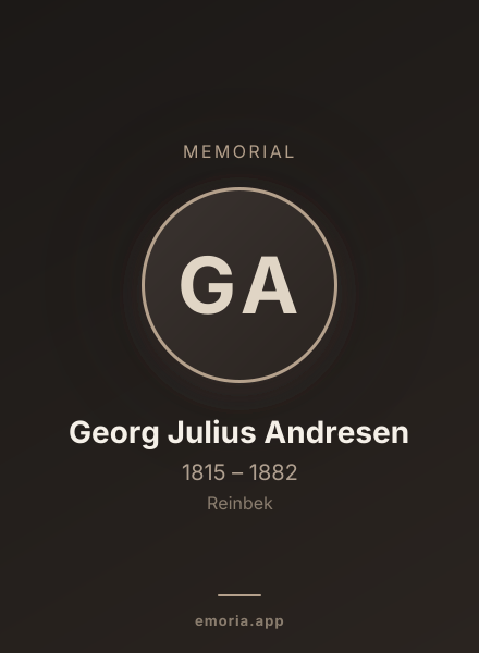 Memorial portrait of Georg Julius Andresen