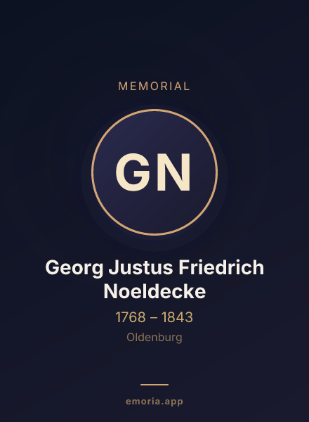 Memorial portrait of Georg Justus Friedrich Noeldecke
