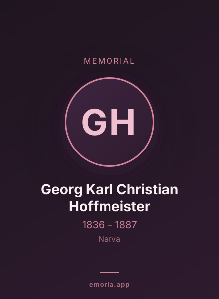 Memorial portrait of Georg Karl Christian Hoffmeister
