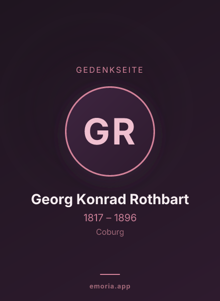 Gedenkportrait von Georg Konrad Rothbart