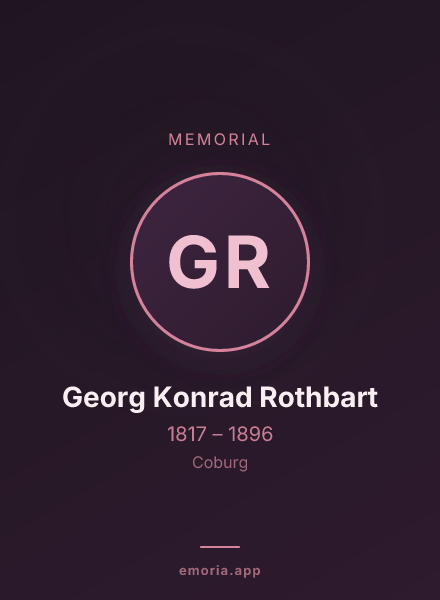 Memorial portrait of Georg Konrad Rothbart