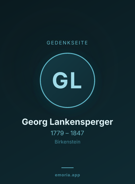 Gedenkportrait von Georg Lankensperger