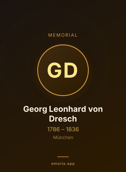 Memorial portrait of Georg Leonhard von Dresch