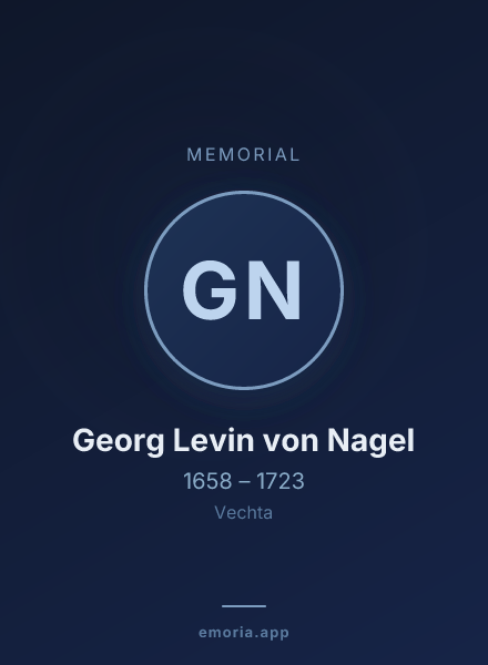 Memorial portrait of Georg Levin von Nagel