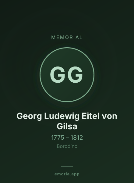 Memorial portrait of Georg Ludewig Eitel von Gilsa
