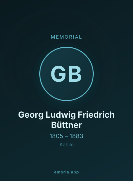 Memorial portrait of Georg Ludwig Friedrich Büttner