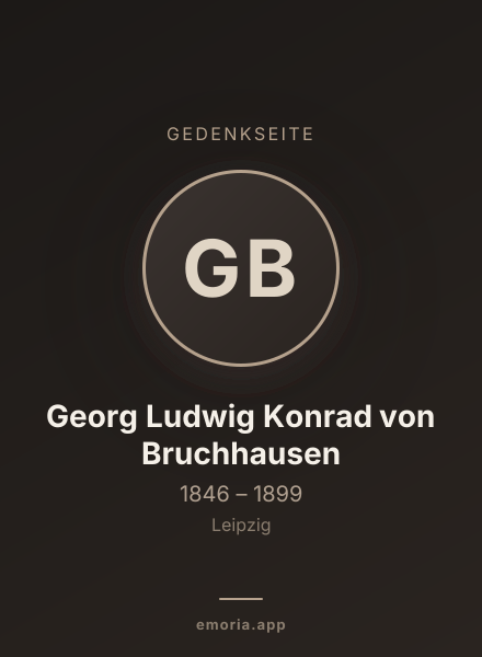 Gedenkportrait von Georg Ludwig Konrad von Bruchhausen