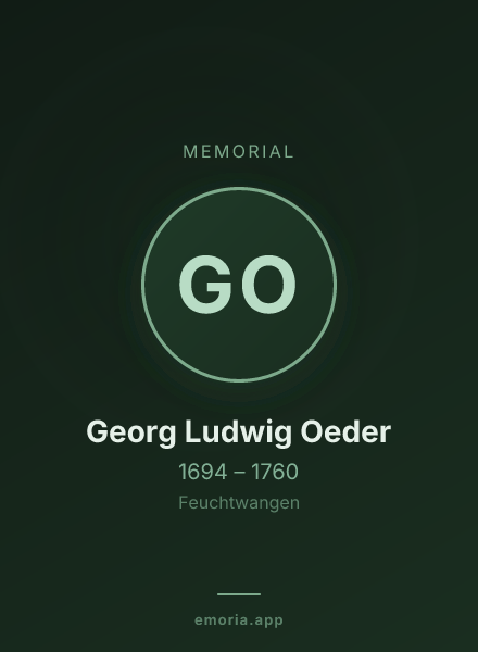 Memorial portrait of Georg Ludwig Oeder