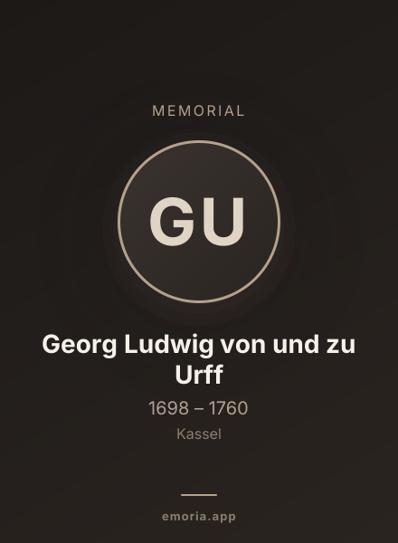 Memorial portrait of Georg Ludwig von und zu Urff