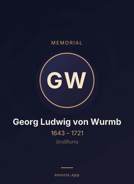 Memorial portrait of Georg Ludwig von Wurmb