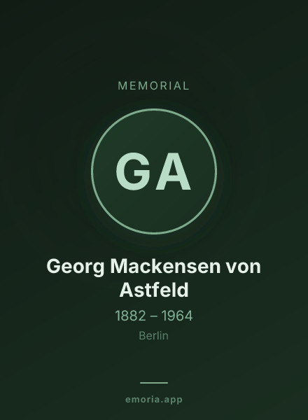 Memorial portrait of Georg Mackensen von Astfeld