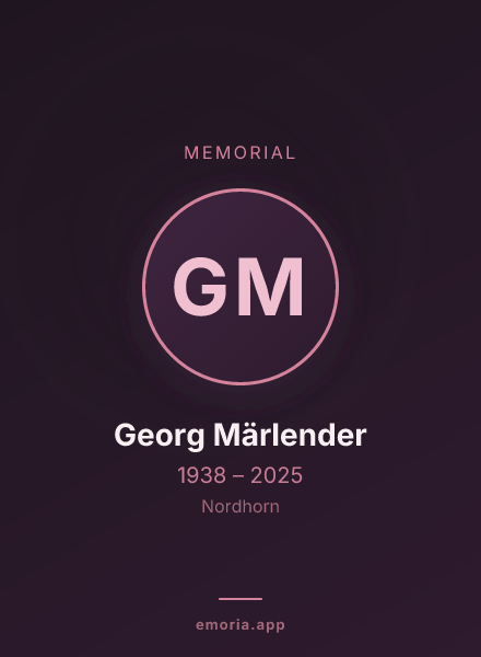 Memorial portrait of Georg Märlender