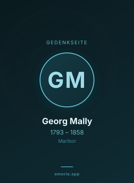 Gedenkportrait von Georg Mally