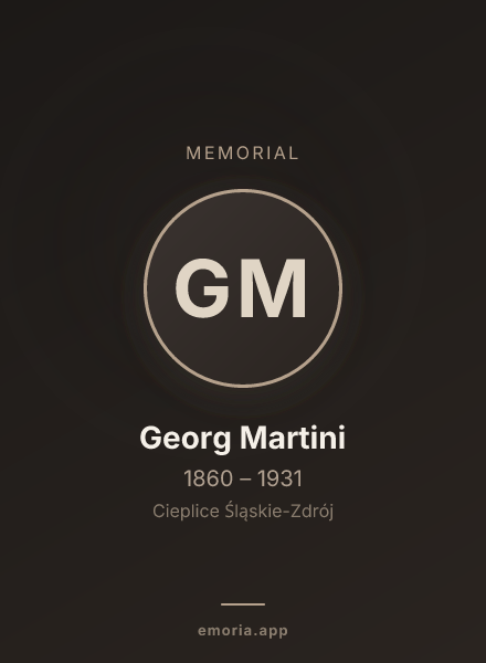 Memorial portrait of Georg Martini
