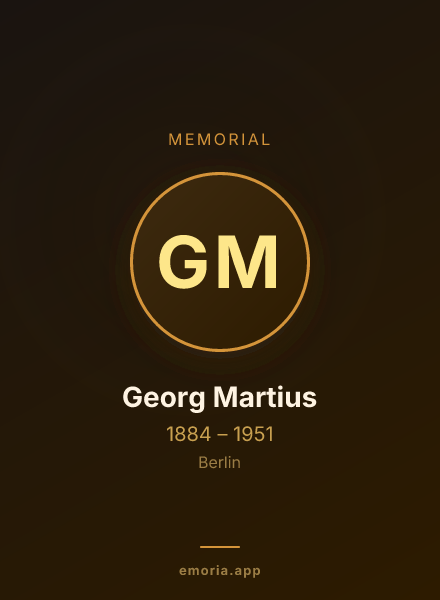 Memorial portrait of Georg Martius