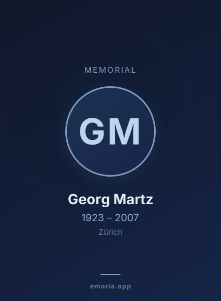 Memorial portrait of Georg Martz