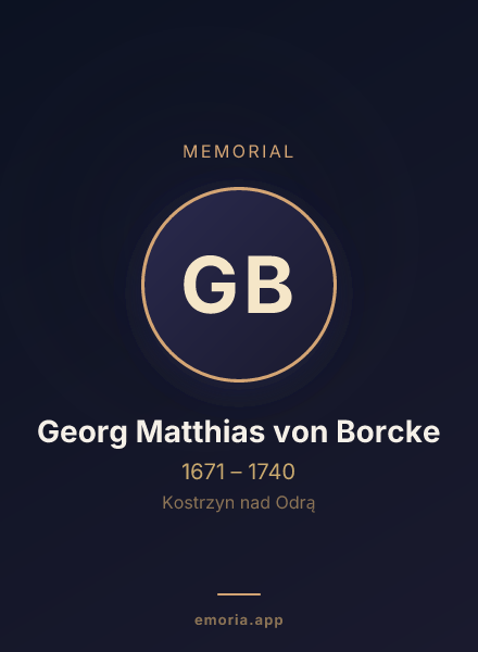 Memorial portrait of Georg Matthias von Borcke