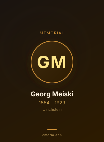 Memorial portrait of Georg Meiski
