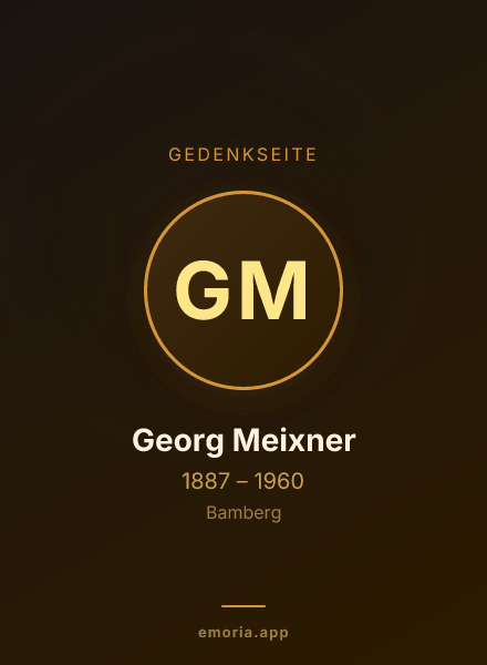 Gedenkportrait von Georg Meixner