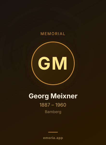 Memorial portrait of Georg Meixner