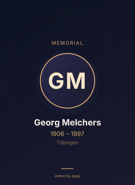 Memorial portrait of Georg Melchers