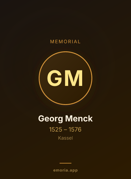 Memorial portrait of Georg Menck