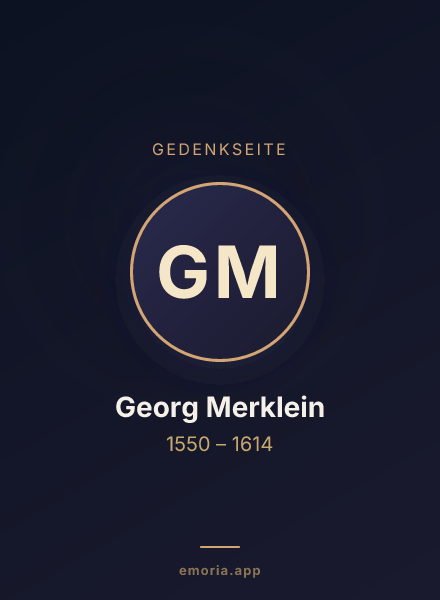 Gedenkportrait von Georg Merklein