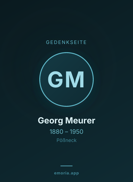 Gedenkportrait von Georg Meurer