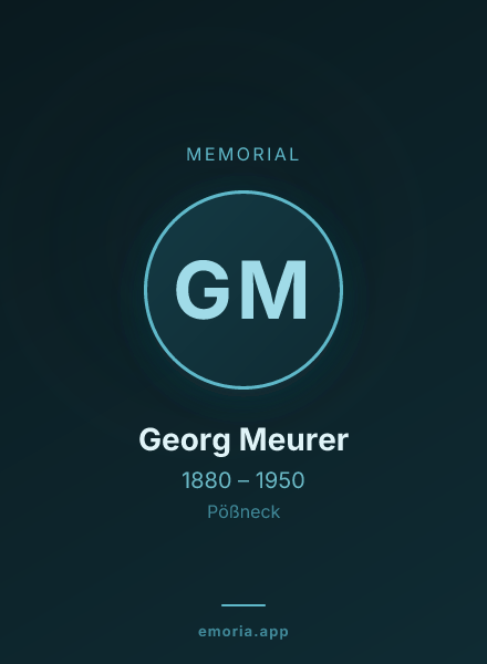 Memorial portrait of Georg Meurer
