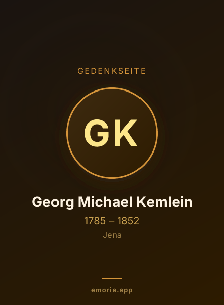 Gedenkportrait von Georg Michael Kemlein